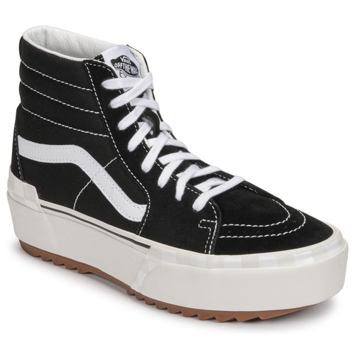 Sapatos Sapatilhas de cano-alto Vans skatebmx SK8-Hi Stacked Preto