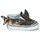 Sapatos Rapaz Sapatilhas Vans Slip-On V Shark Preto / Cáqui