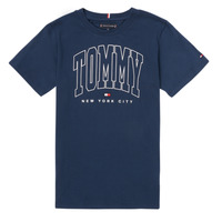 Tommy Hilfiger Oxford slim-fit overhemd met stretch in blauw