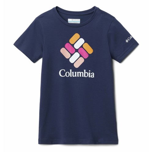 Textil Rapariga Csc Basic Logo Short Sleeve Shirt Columbia MISSION LAKE SS GRAPHIC SHIRT Marinho