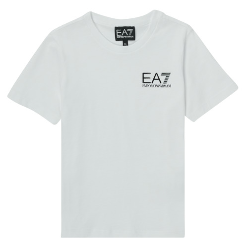 Textil Rapaz T-Shirt mangas chicagos Emporio Armani EA7 AIGUE Branco