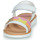 Sapatos Rapariga Sandálias Pablosky TREGO Branco / Rosa / Laranja