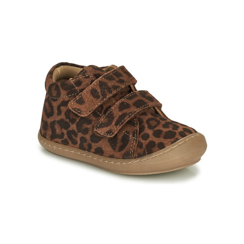 Sapatos Rapariga Sapatilhas de cano-alto The Animals Obsempagnie JUKI Conhaque / Leopardo