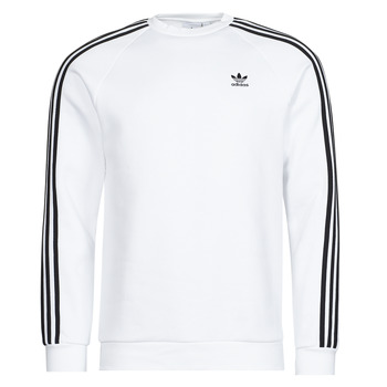 Textil Homem Sweats adidas Originals 3-STRIPES CREW Branco