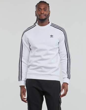 Textil Homem Sweats adidas Trae Originals 3-STRIPES CREW Branco