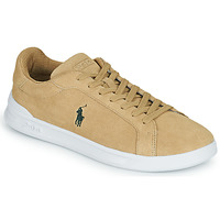 Sapatos Homem Sapatilhas Polo style Ralph Lauren HRT CT II-SNEAKERS-LOW TOP LACE Bege