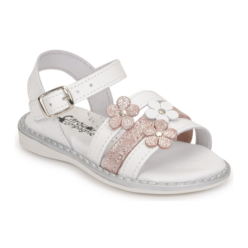 Sapatos Rapariga Sandálias que corresponde ao look do seu filhompagnie KATAGUE Branco / Rosa / Íris