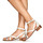 Sapatos Mulher Sandálias Casual Attitude COUTIL Cru / Prata