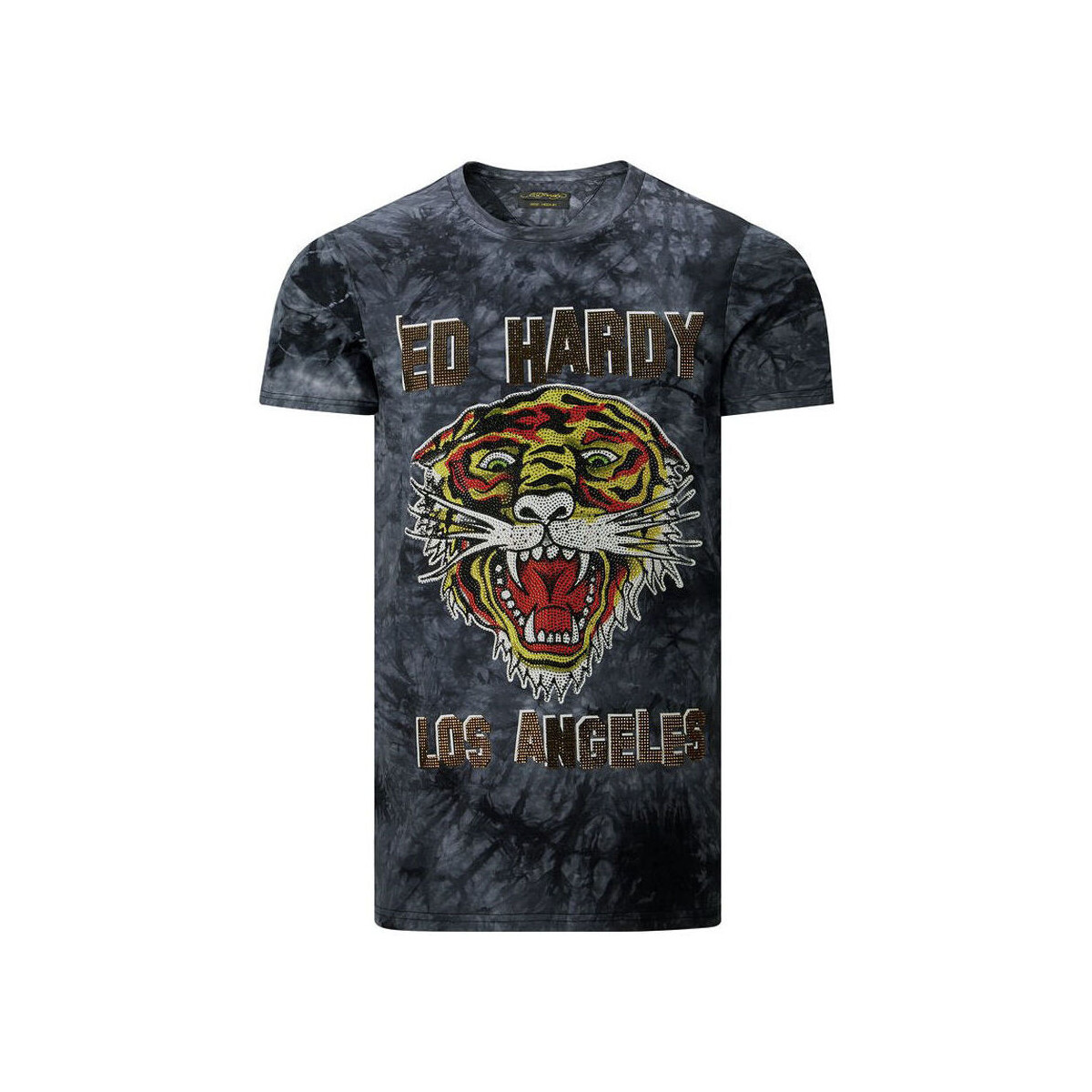 Textil Homem T-Shirt mangas curtas Ed Hardy Los tigre t-shirt black Preto