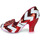 Sapatos Mulher Escarpim Irregular Choice Nick of Time Vermelho / Branco