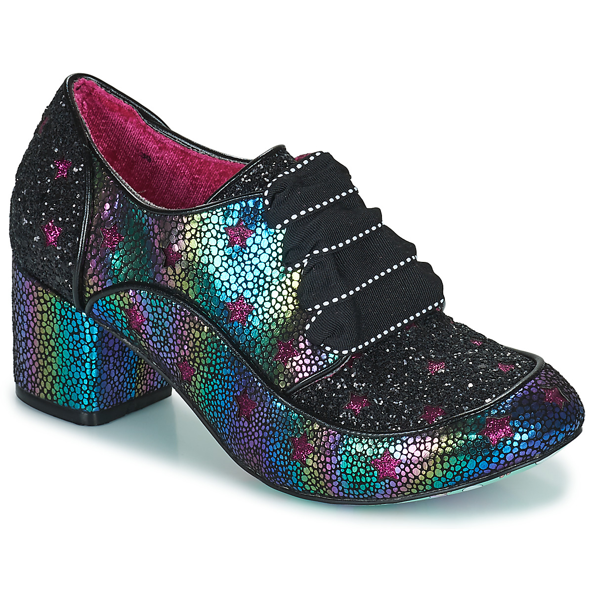 Sapatos Mulher Richelieu Irregular Choice Supernova Preto / Multicolor