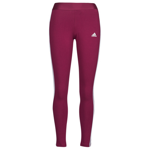Textil Mulher Collants Adidas cricket Sportswear 3 Stripes Leggings Legacy / Bordô / Branco