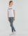 Textil Mulher Collants Adidas Sportswear LIN Leggings Escuro / Cinzento / Céu