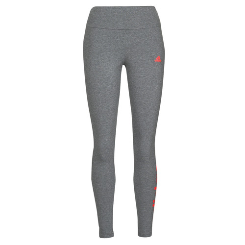 Textil Mulher Collants adidas Grey Sportswear LIN Leggings Escuro / Cinzento / Vivid / Vermelho