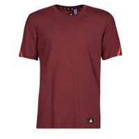 Textil Homem T-Shirt mangas curtas adidas Performance FI 3 Stripes Tee Sombra / Vermelho