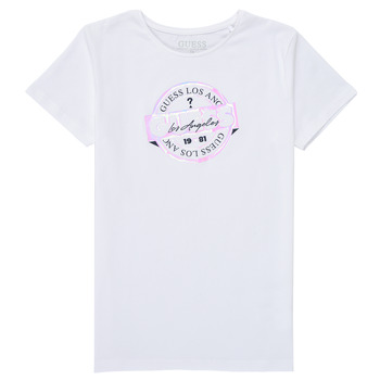 Textil Rapariga T-Shirt mangas curtas Guess FIGIPS Branco