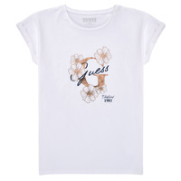 Textil Rapariga T-Shirt mangas curtas Guess TEURO Branco
