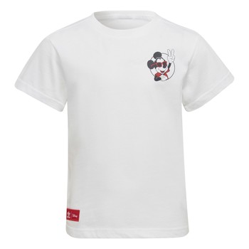 Textil Criança T-Shirt mangas curtas adidas Originals CASSI Branco