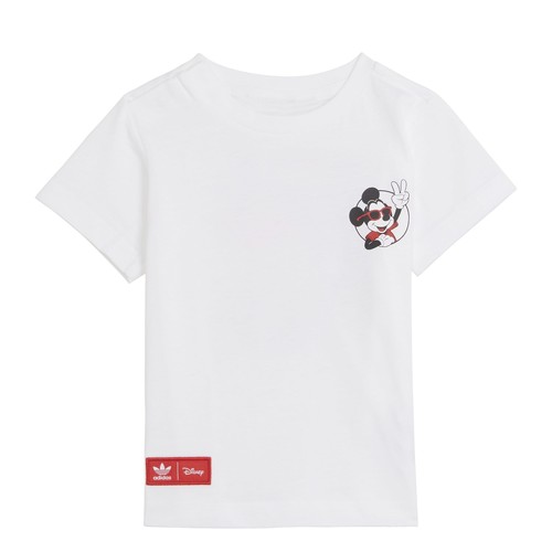 Textil Criança D2 Stencil Jersey T-shirt adidas Originals DELPHINE Branco