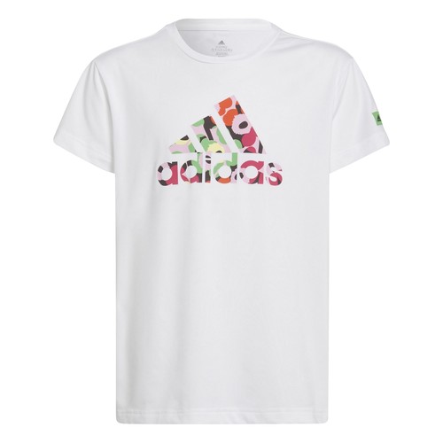 Textil Rapariga T-Shirt mangas boostss Adidas badminton Sportswear ELOISHA Branco