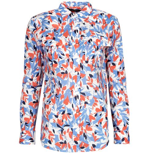 Textil Mulher camisas Chemise Ajustee En Oxford Col COURTENAY-LONG SLEEVE-BUTTON FRONT SHIRT Multicolor