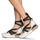 Sapatos Mulher Sapatilhas Gioseppo ESCAZU Branco / Preto / Leopardo
