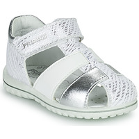 Sapatos Rapariga Sandálias Primigi 1862577 Branco / Prata