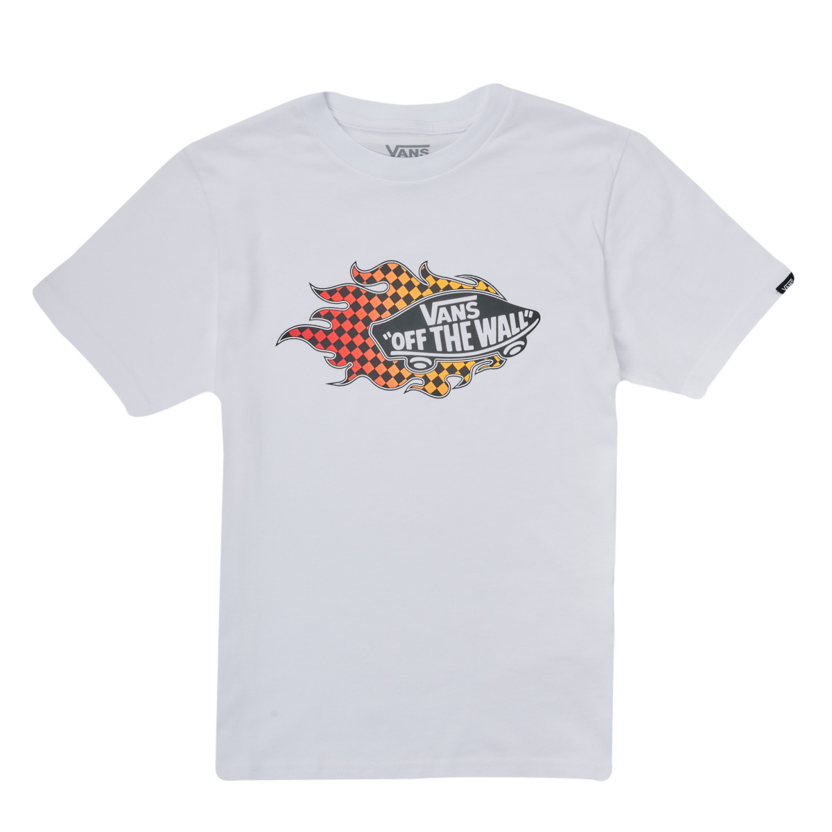Textil Rapaz T-Shirt mangas curtas with Vans with VANS FLAME SS Branco