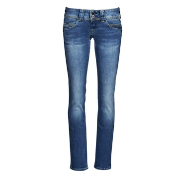 Textil Mulher Calças Jeans logo Pepe jeans logo VENUS Azul
