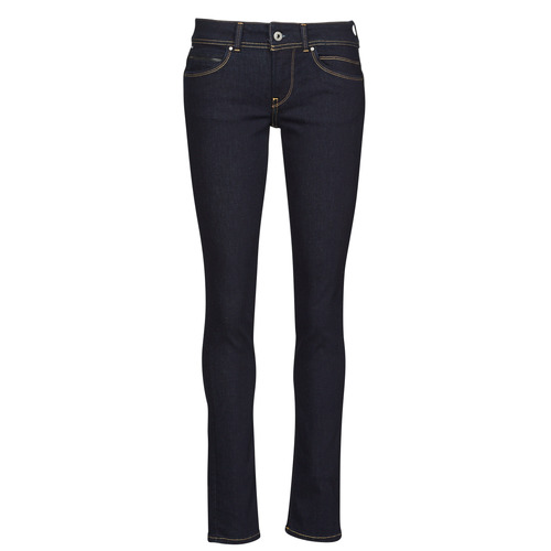 Textil Mulher Eyes high-rise straight jeans slim Pepe jeans NEW BROOKE Azul