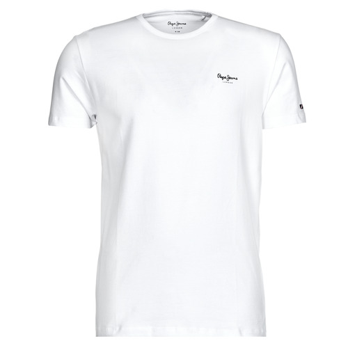 Textil Homem T-Shirt mangas curtas Pepe jeans Cal ORIGINAL BASIC NOS Branco
