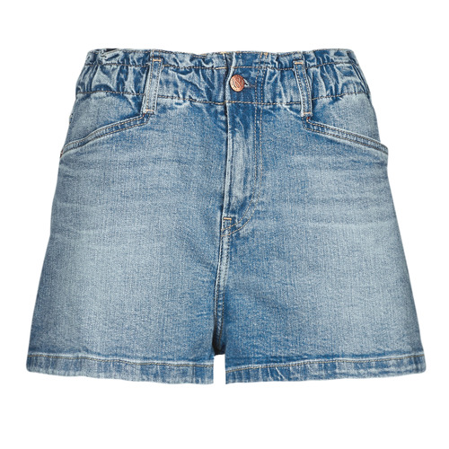 Textil Mulher Shorts / Bermudas Pepe embroidered-detail jeans REESE SHORT Azul