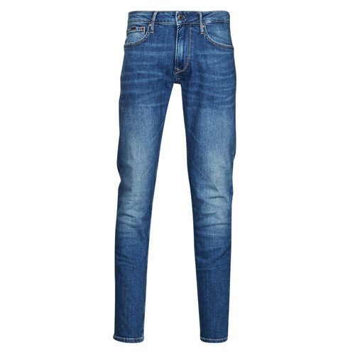 Textil Homem Kitchoun jean rose et blanc 1 mois slim Pepe jeans STANLEY Azul