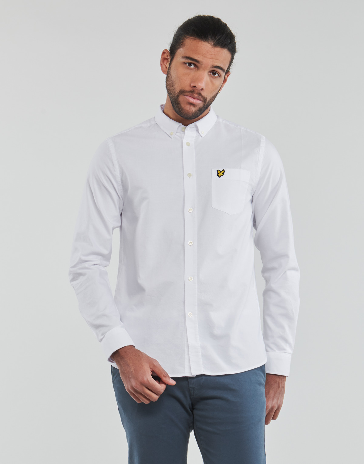 Textil Homem Camisas mangas comprida Lyle & Scott Oxford Shirt Woman Branco
