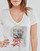 Textil Mulher T-Shirt mangas curtas Ikks BU10445 Branco