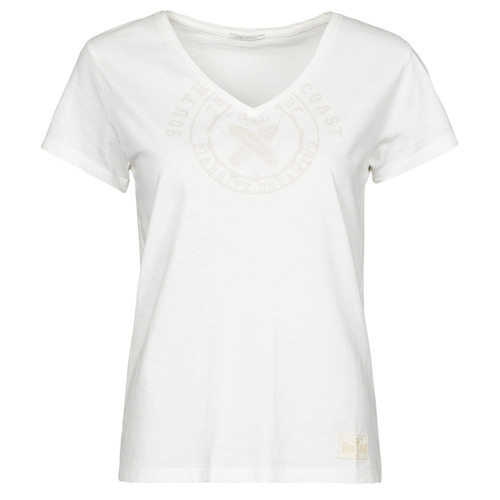 Textil Mulher T-Shirt mangas curtas Ikks BU10335 Branco