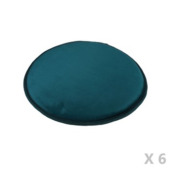 Casa Almofada de cadeira The home deco factory ELTON X6 Azul / Pato