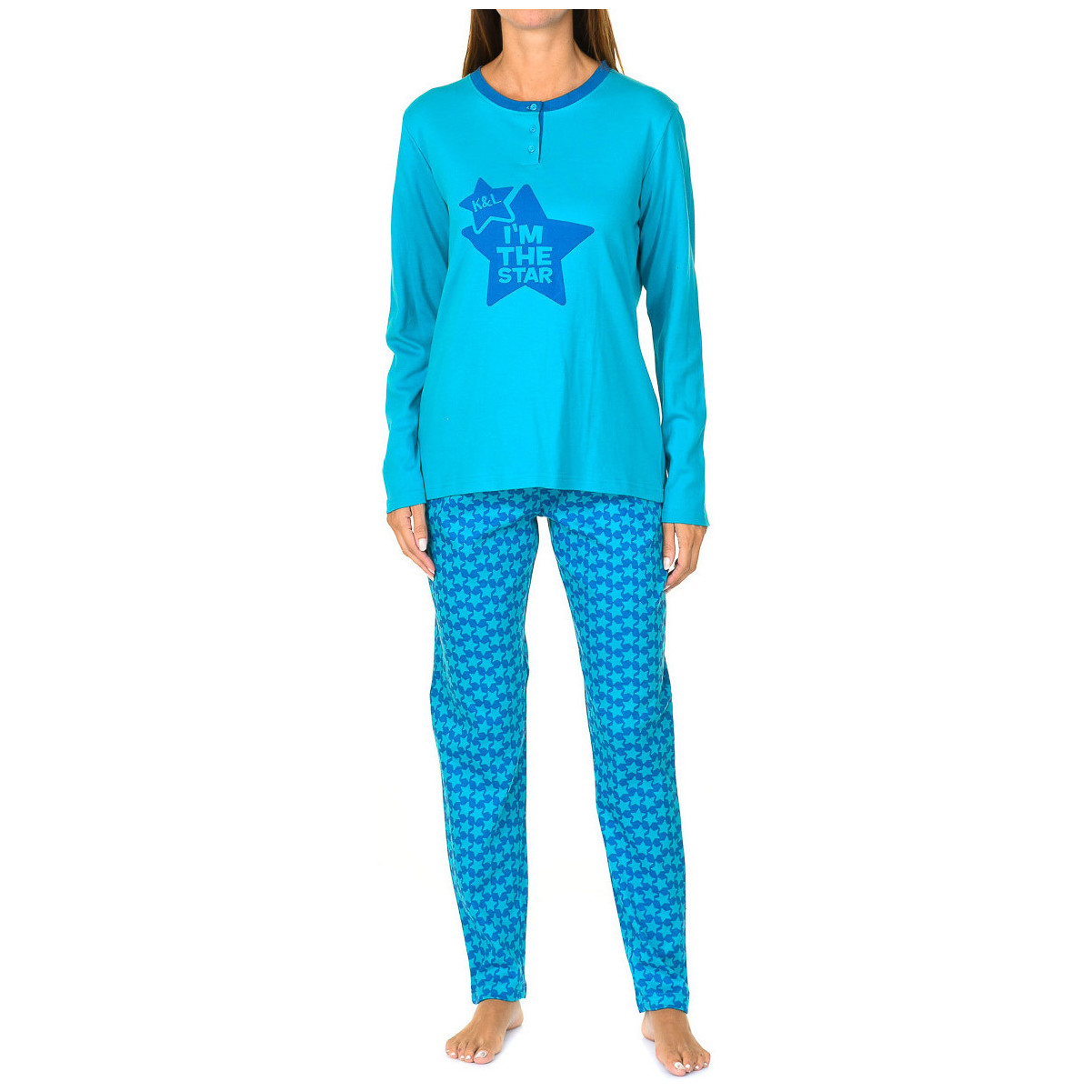 Textil Mulher Pijamas / Camisas de dormir Kisses&Love KL45154 Verde