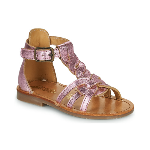 Sapatos Rapariga Sandálias Strass / Pregos / Bijouxmpagnie GITANOLO Rosa