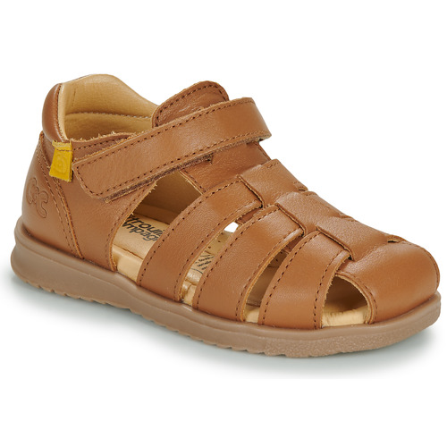 Sapatos Rapaz Sandálias Quadros / telas FRINOUI Camel
