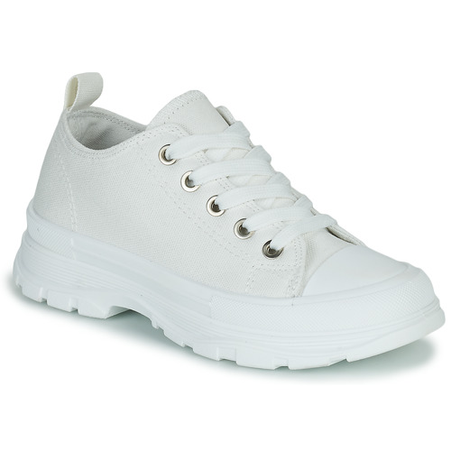 Sapatos Rapariga Sapatilhas adidas Originals Stan Smith Sneaker mit Riemen in Weiß FASHION Branco