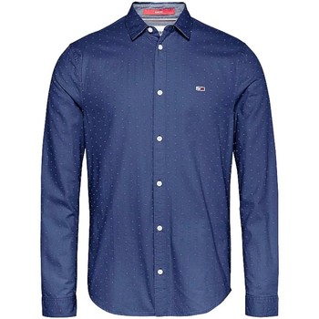 Textil Homem Camisas mangas comprida Tommy Hilfiger  Azul