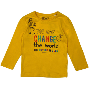 Textil Criança T-shirt mangas compridas Losan 125-1205AL Amarelo