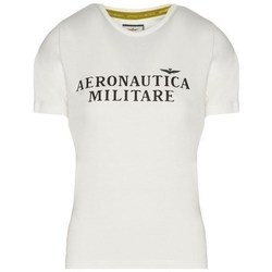 Textil Mulher T-Shirt mangas curtas Aeronautica Militare TS1914DJ49673004 Branco