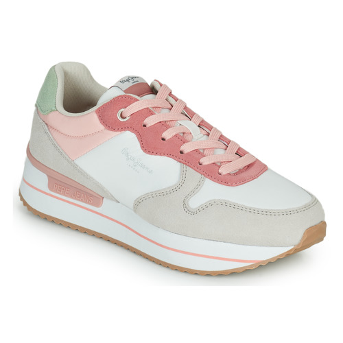 Sapatos Mulher Sapatilhas Pepe jeans RUSPER YOUNG 22 Rosa / Bege