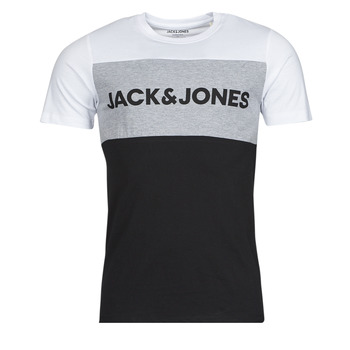 Textil Homem T-Shirt mangas curtas Jack & Jones JJELOGO Branco