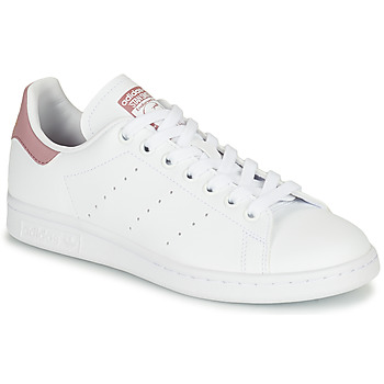 Sapatos Mulher Sapatilhas adidas Originals STAN SMITH W Branco / Rosa