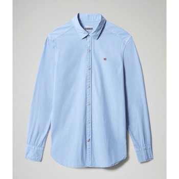 Textil Homem Camisas mangas comprida Napapijri GIREL - NP0A4F848M51-LTG BLUE Azul