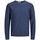 Textil Rapaz camisolas Jack & Jones 12165398 SLUB KNIT-DENIM BLUE Azul