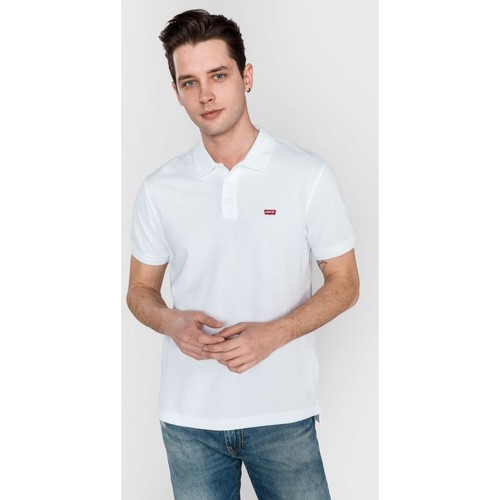 Textil Homem T-shirts e Pólos Levi's 22401 HOUSEMARK POLO-0001 WHITE Branco